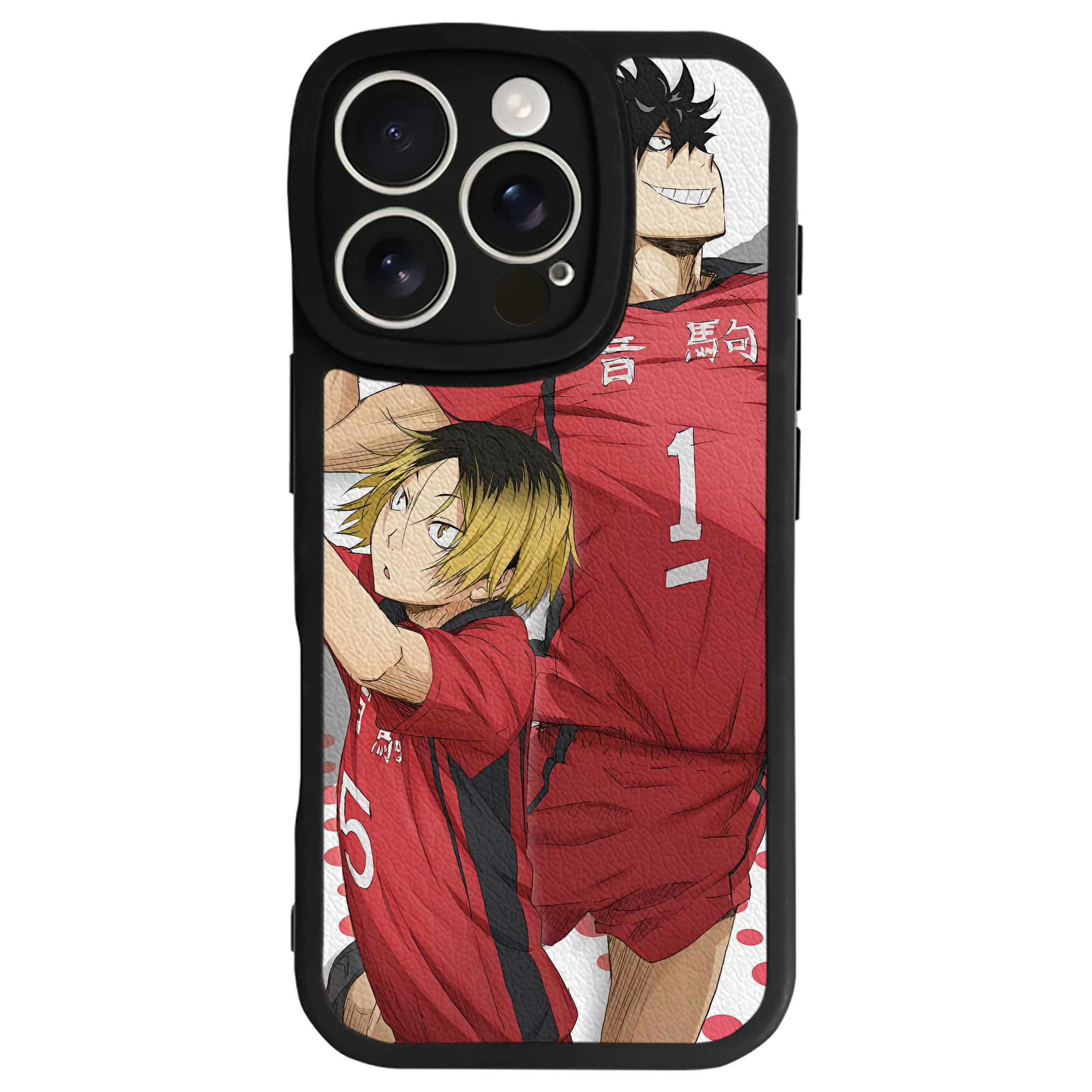 （画像用） ハイキュー!! Haikyu!! 【iPhone 16シリーズ対応】シリコンスマホケース（レザー調） 材質：シリコン